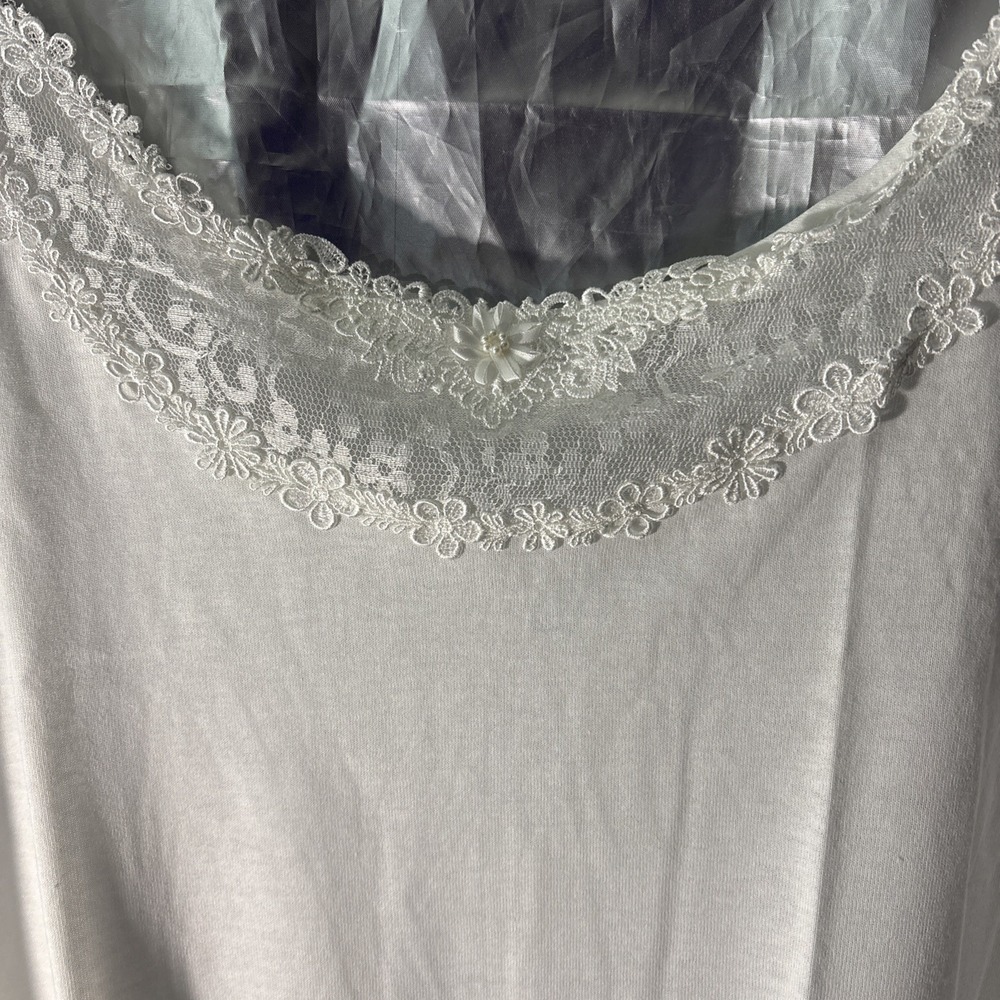 Avon White Cotton Lace Chemise Nightgown Lingerie Size‎ 3X Brand New - Picture 3 of 6